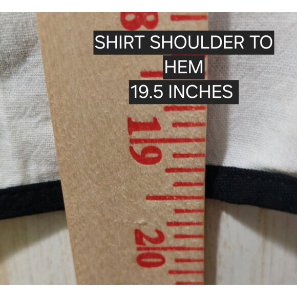 NWT Commense Womens White & Black Trim 100% Cotton Shirt + Shorts Set Size Med. - Picture 7 of 7